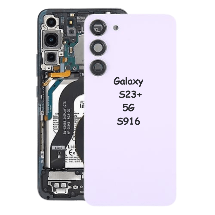 Battery Back Cover with Camera Lens Cover For Samsung Galaxy S23+ 5G S916 (Lavender) - Best Cell Phone Parts Distributor in Canada, Parts Source Battery Back Cover with Camera Lens Cover For Samsung Galaxy S23+ 5G S916 (Lavender) - Best Cell Phone Parts Distributor in Canada, Parts Source